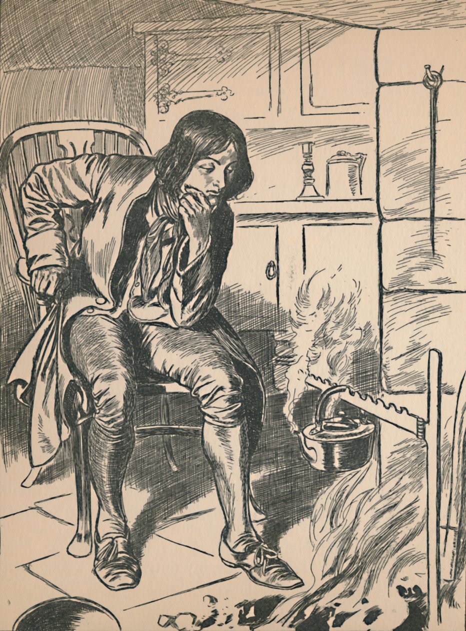 Katselemassa kiehuvaa vedenkeitintä, c1907 tekijältä Unbekannt