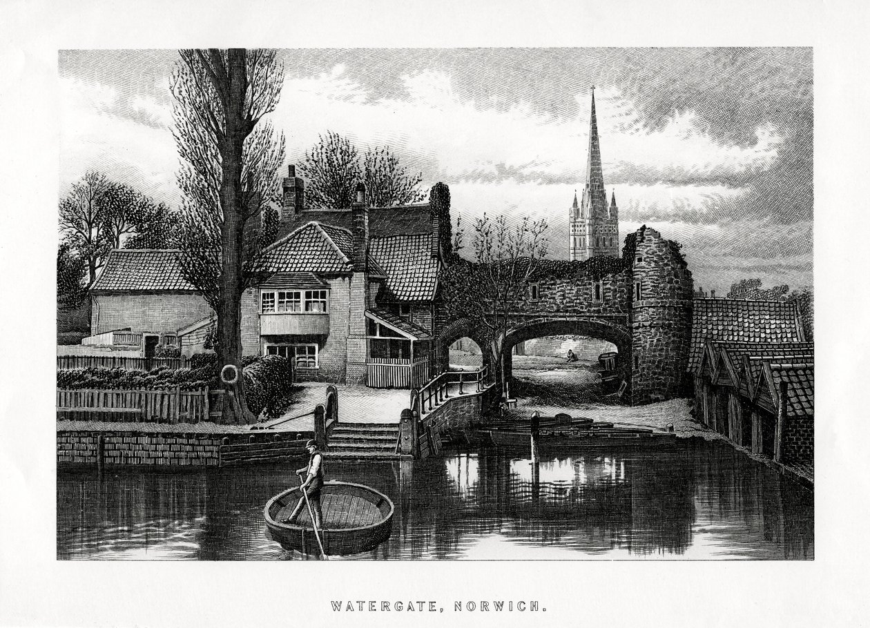 Watergate, Norwich, 1896 tekijältä Unbekannt