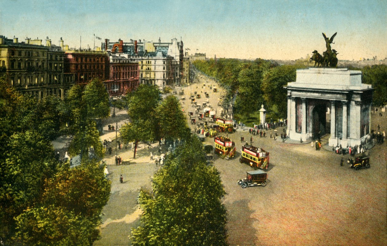 Wellington Arch ja Quadriga, Lontoo, 1915. tekijältä Unbekannt