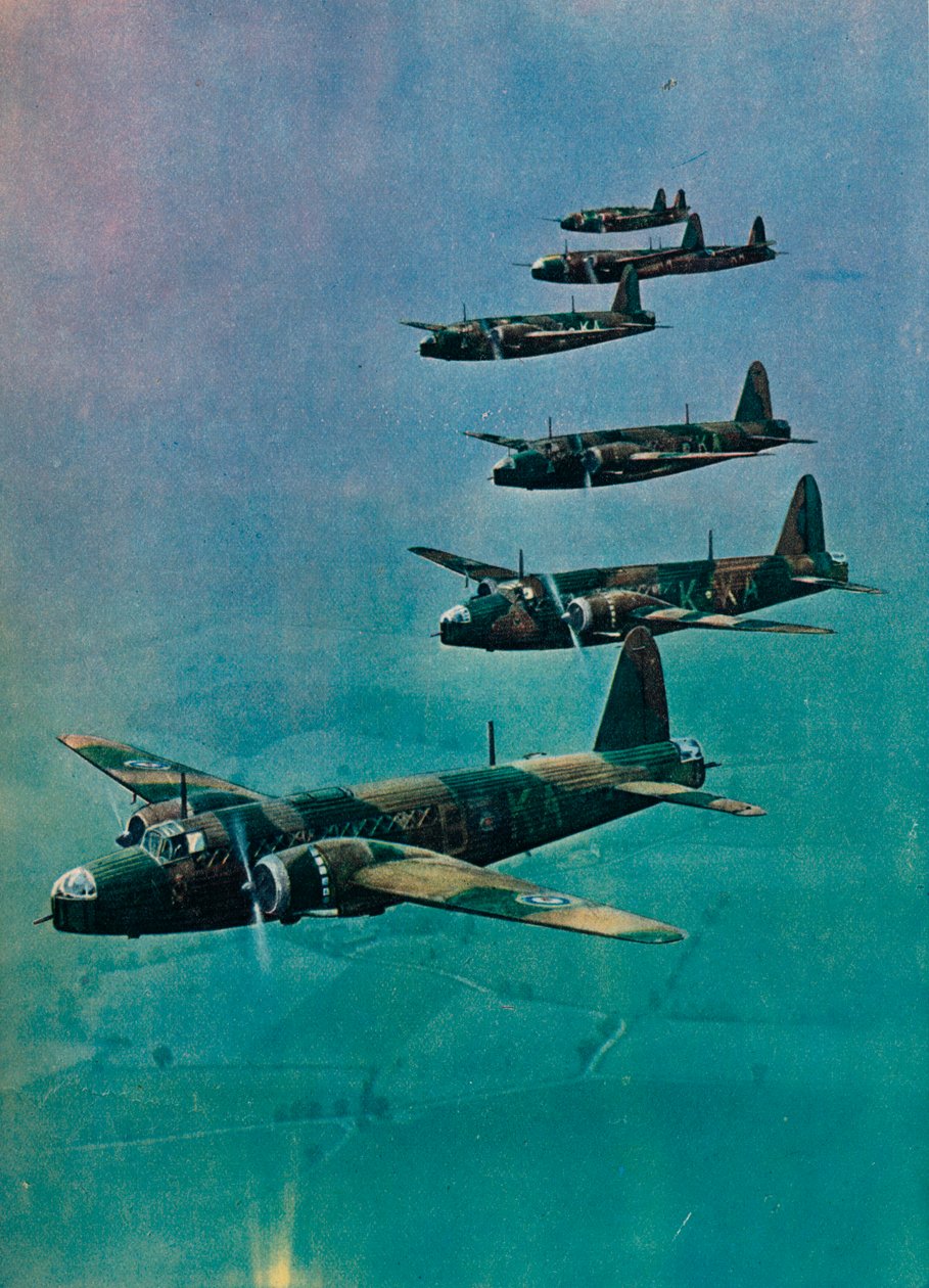 Wellington Bombers in Formation, 1940 tekijältä Unbekannt