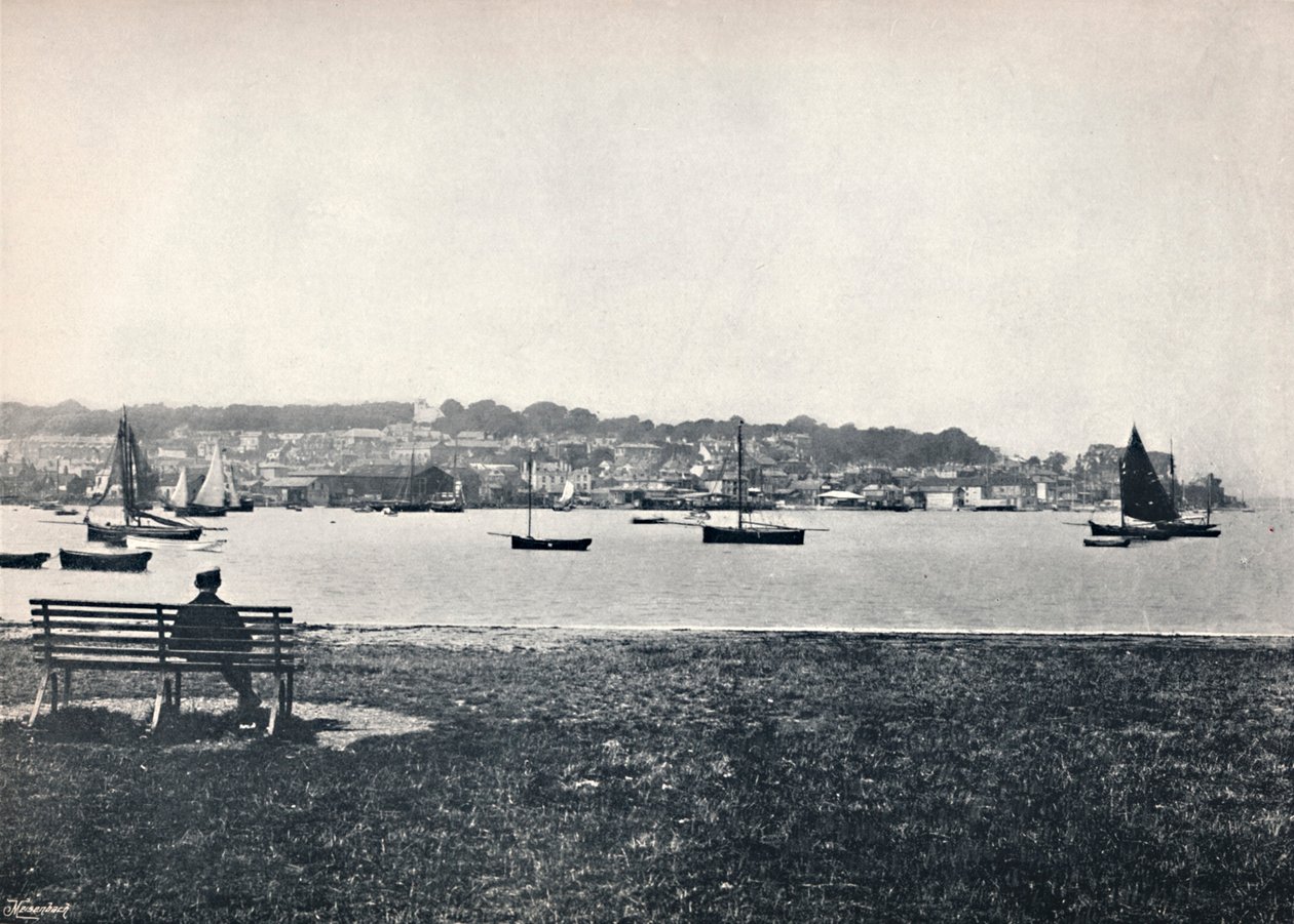 West Cowes - Näkymä East Cowesista, 1895 tekijältä Unbekannt