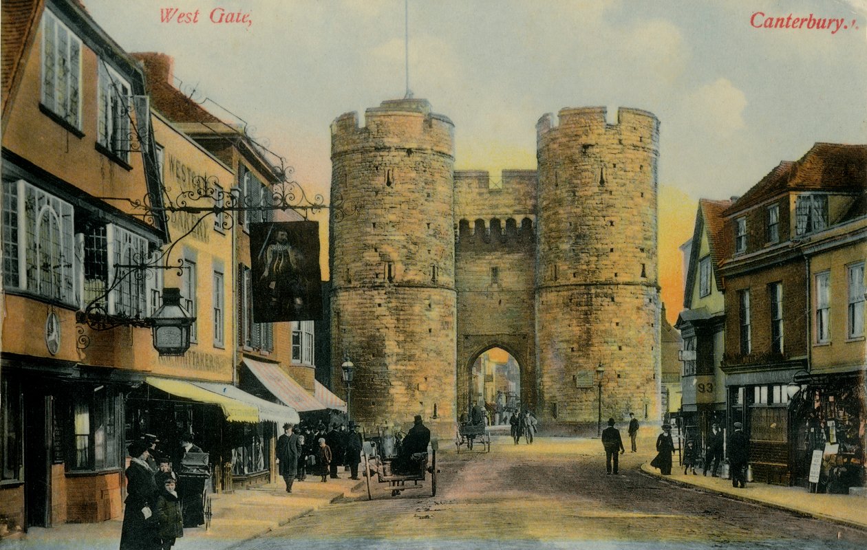 West Gate, Canterbury, 1800-luvun loppu - 1900-luvun alku. tekijältä Unbekannt