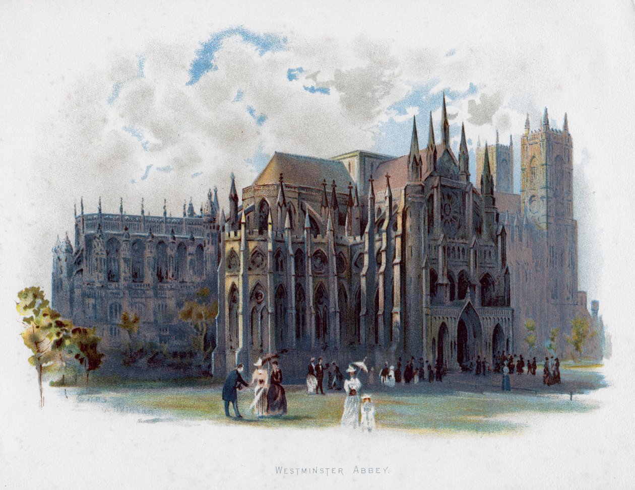 Westminster Abbey, Lontoo, 1800-luvun loppu tekijältä Unbekannt