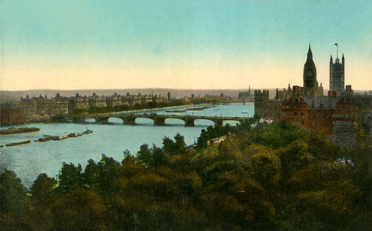 Westminster Bridge, Lontoo, 1910. tekijältä Unbekannt