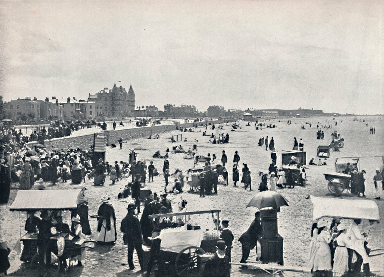 Weston-Super-Mare - Kesäkohtaus hiekoilla, 1895 tekijältä Unbekannt