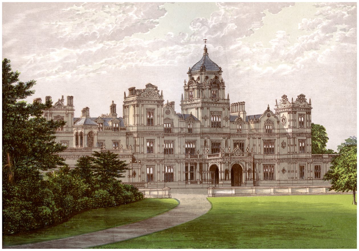 Westonbirt House, Gloucestershire, Holfordin perheen koti, vuodelta 1880 tekijältä Unbekannt