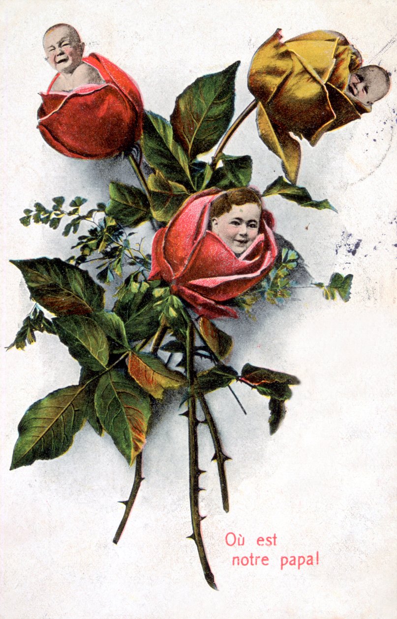 Missä on isämme, ranskalainen postikortti, c1900 tekijältä Unbekannt