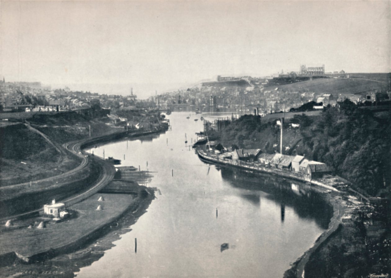 Whitby - Yleinen näkymä kaupunkiin, 1895 tekijältä Unbekannt