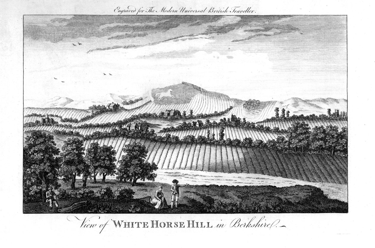 White Horse Hill, Berkshire, 1700-luvun loppu tekijältä Unbekannt