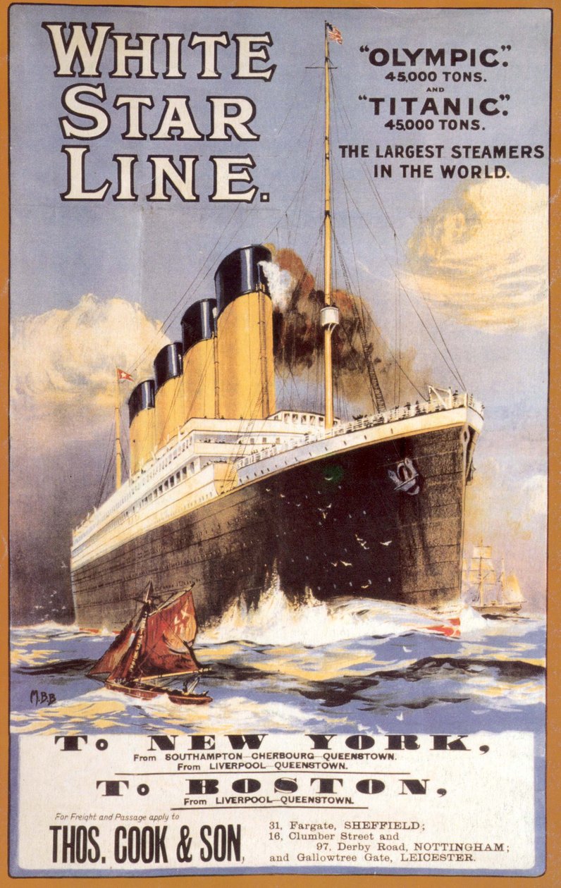 White Star Line. Titanic & Olympic, c. 1911 tekijältä Unbekannt