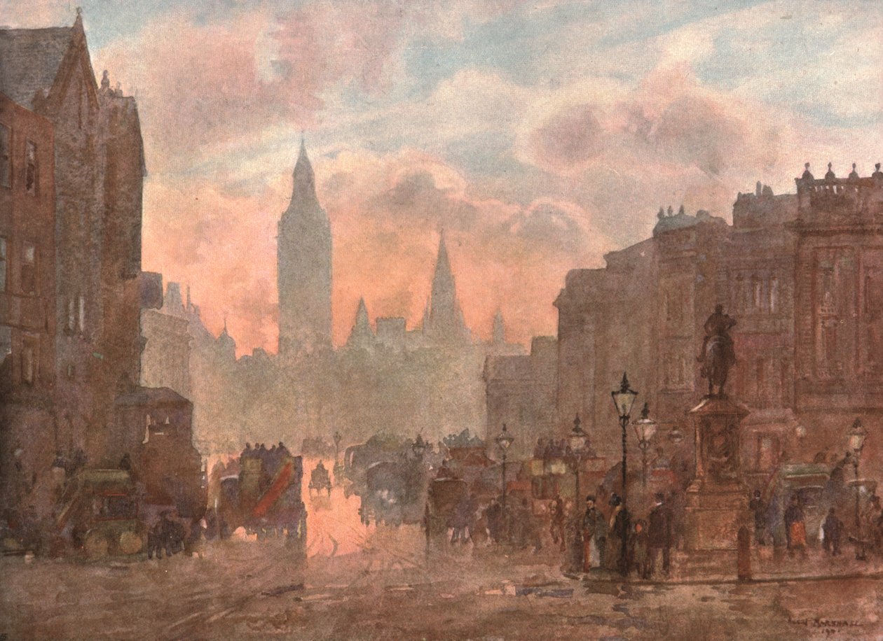 Whitehall Charing Crossilta, c1899, c1900. tekijältä Unbekannt