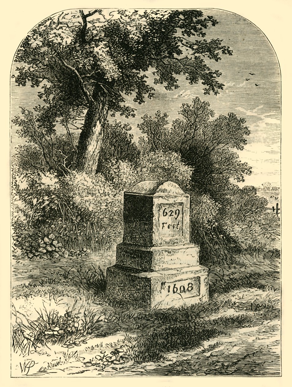 Whittingtons Stone vuonna 1820, c1876. tekijältä Unbekannt