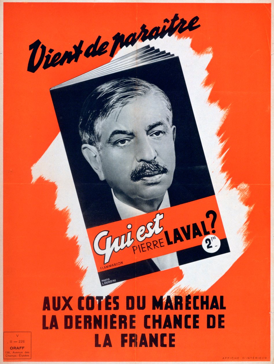 Kuka on Pierre Laval, Vichyn ranskalainen propagandajuliste, 1940-1944 tekijältä Unbekannt