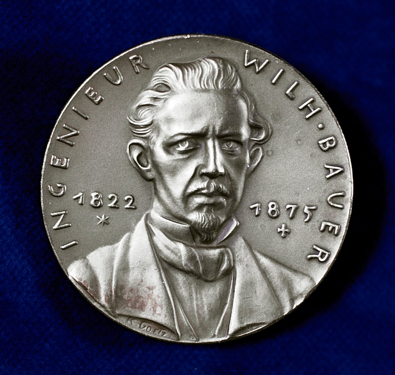 Wilhelm Bauer 1822-1875, saksalainen keksijä ja sukellusveneiden edelläkävijä tekijältä Unbekannt