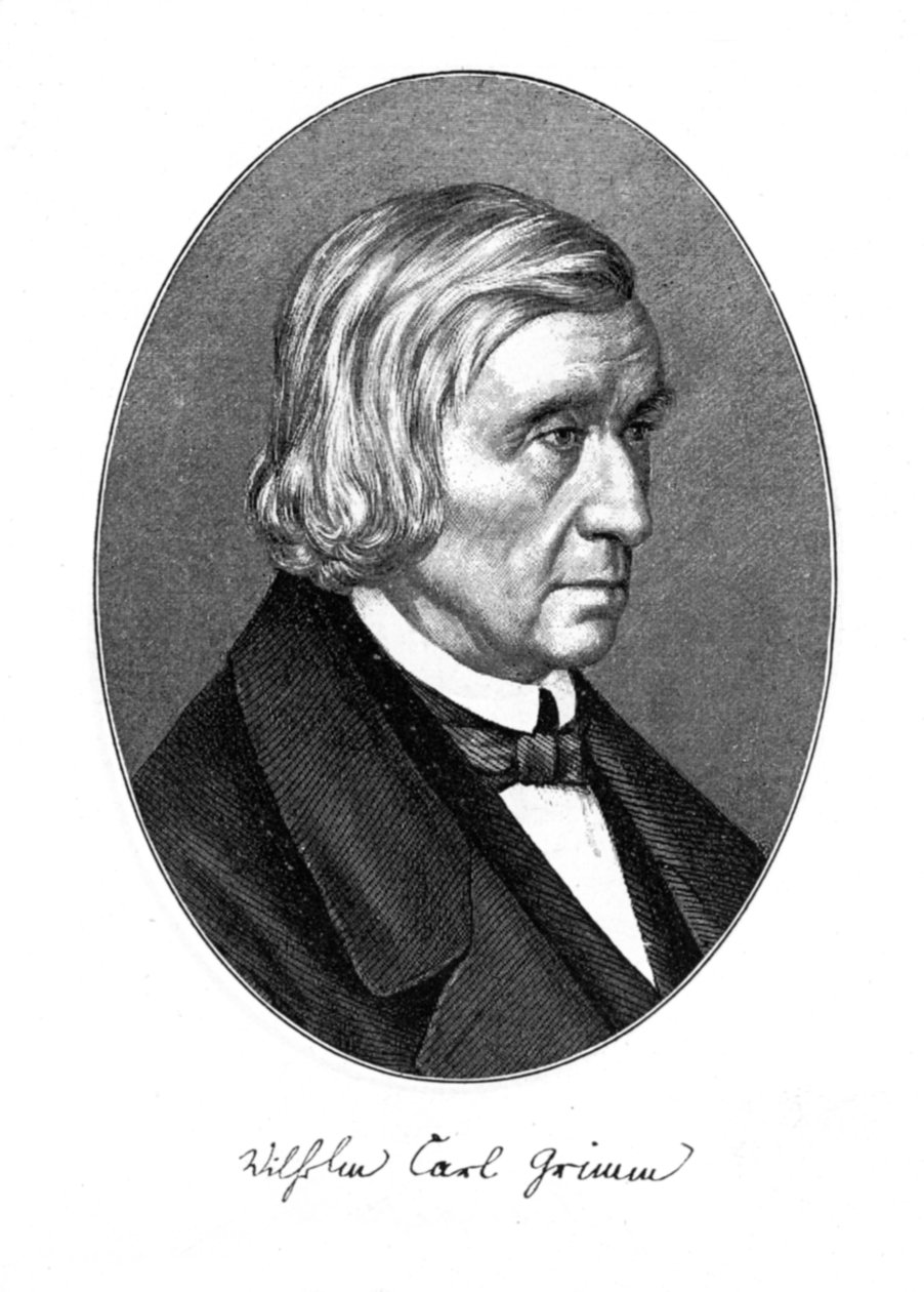 Wilhelm Carl Grimm, saksalainen kirjailija, 1887 tekijältä Unbekannt