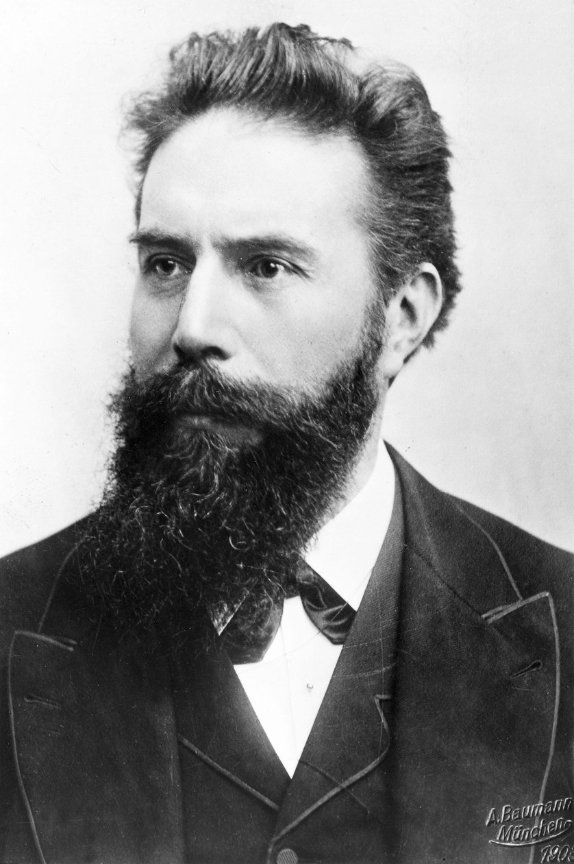 Wilhelm Conrad Roentgen, saksalainen fyysikko, n. 1900 tekijältä Unbekannt