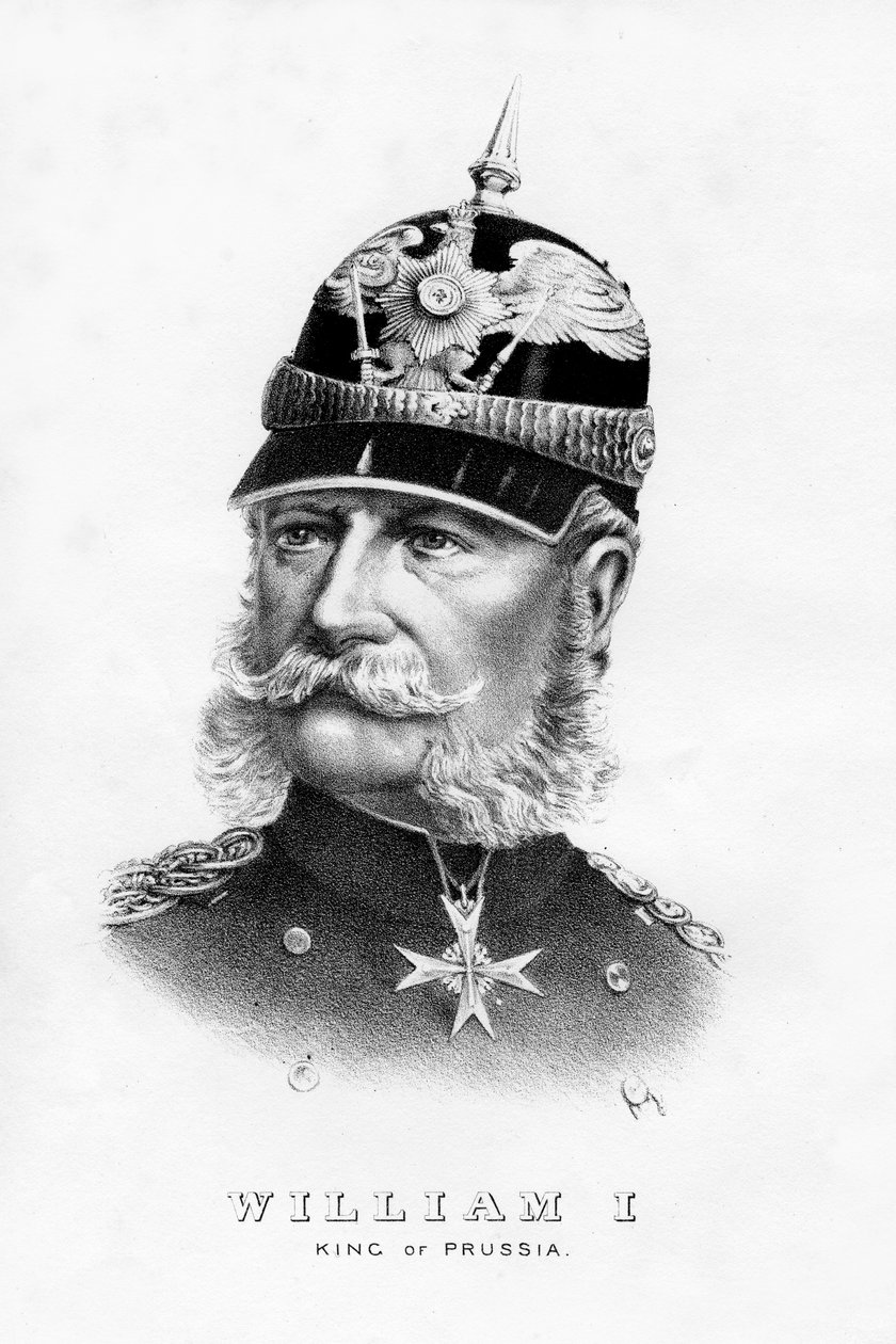 Wilhelm I, Preussin kuningas ja Saksan keisari, 1800-luku tekijältä Unbekannt