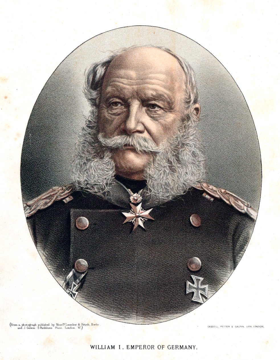 Wilhelm I, Preussin kuningas ja Saksan keisari, 1880 tekijältä Unbekannt