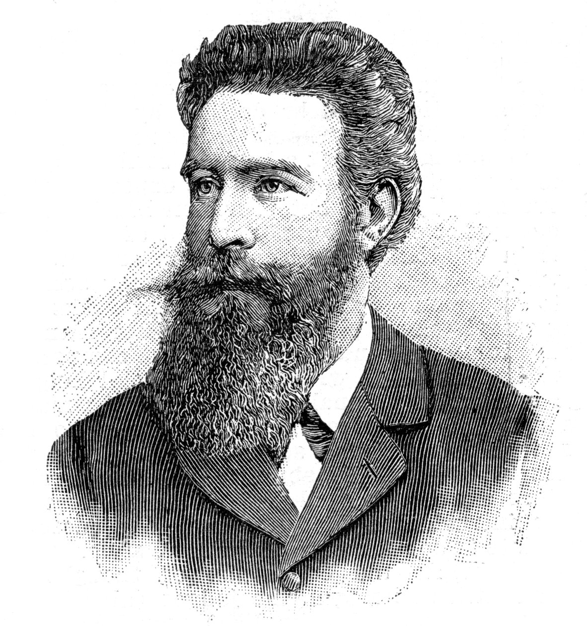 Wilhelm Konrad von Rontgen, saksalainen fyysikko, 1902. tekijältä Unbekannt
