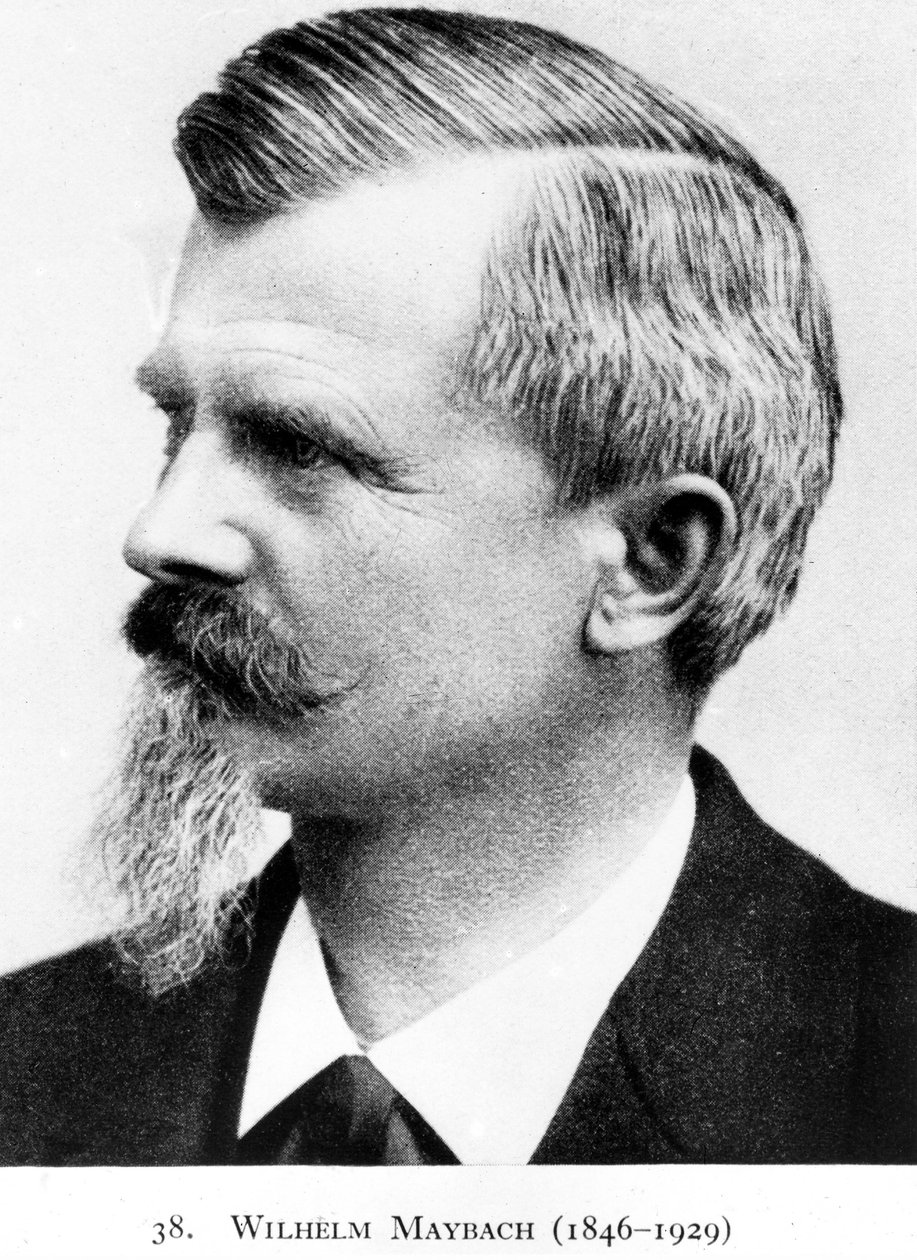 Wilhelm Maybach, saksalainen keksijä ja autosuunnittelija, c 1900 tekijältä Unbekannt