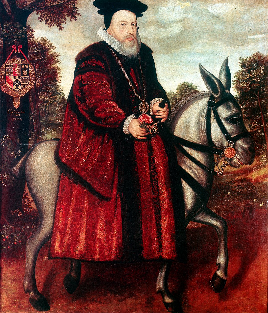 William Cecil, 1. Baron Burghley 1520-1598, Englannin valtiomies tekijältä Unbekannt