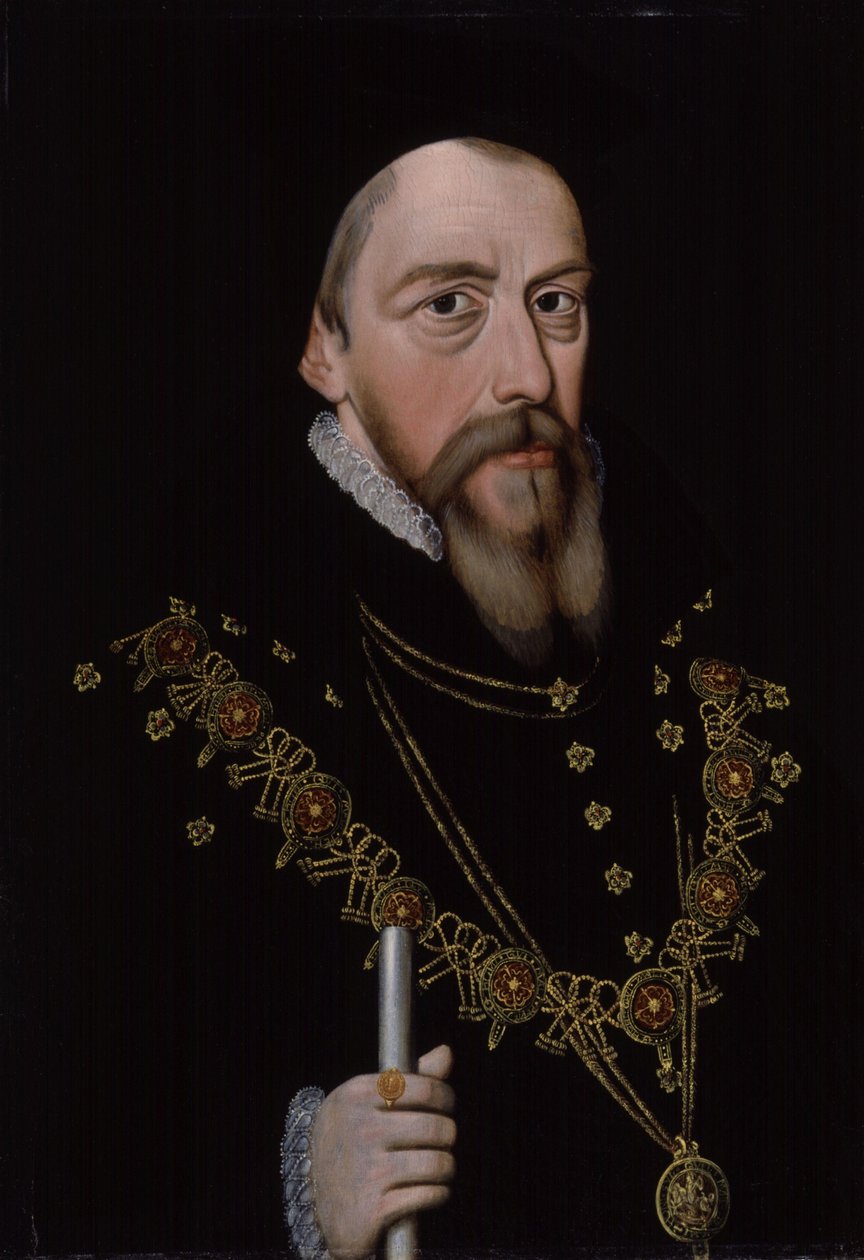 William Cecil, 1. Baron Burghley 1521-1598, vuoden 1572 jälkeen tekijältä Unbekannt
