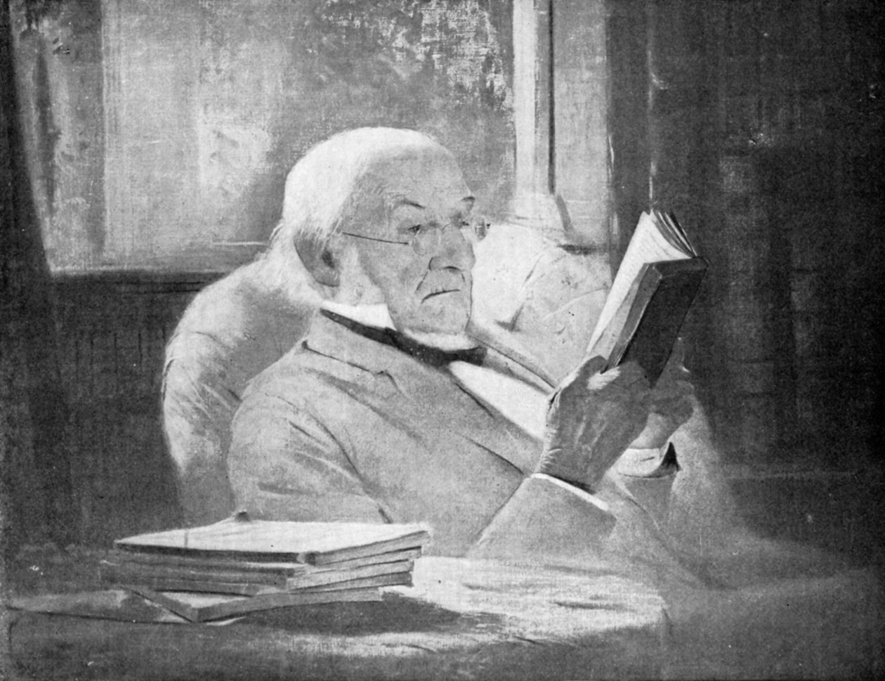 William Ewart Gladstone, Britannian liberaalipuolueen valtiomies ja pääministeri 1800-luvun lopulla tekijältä Unbekannt