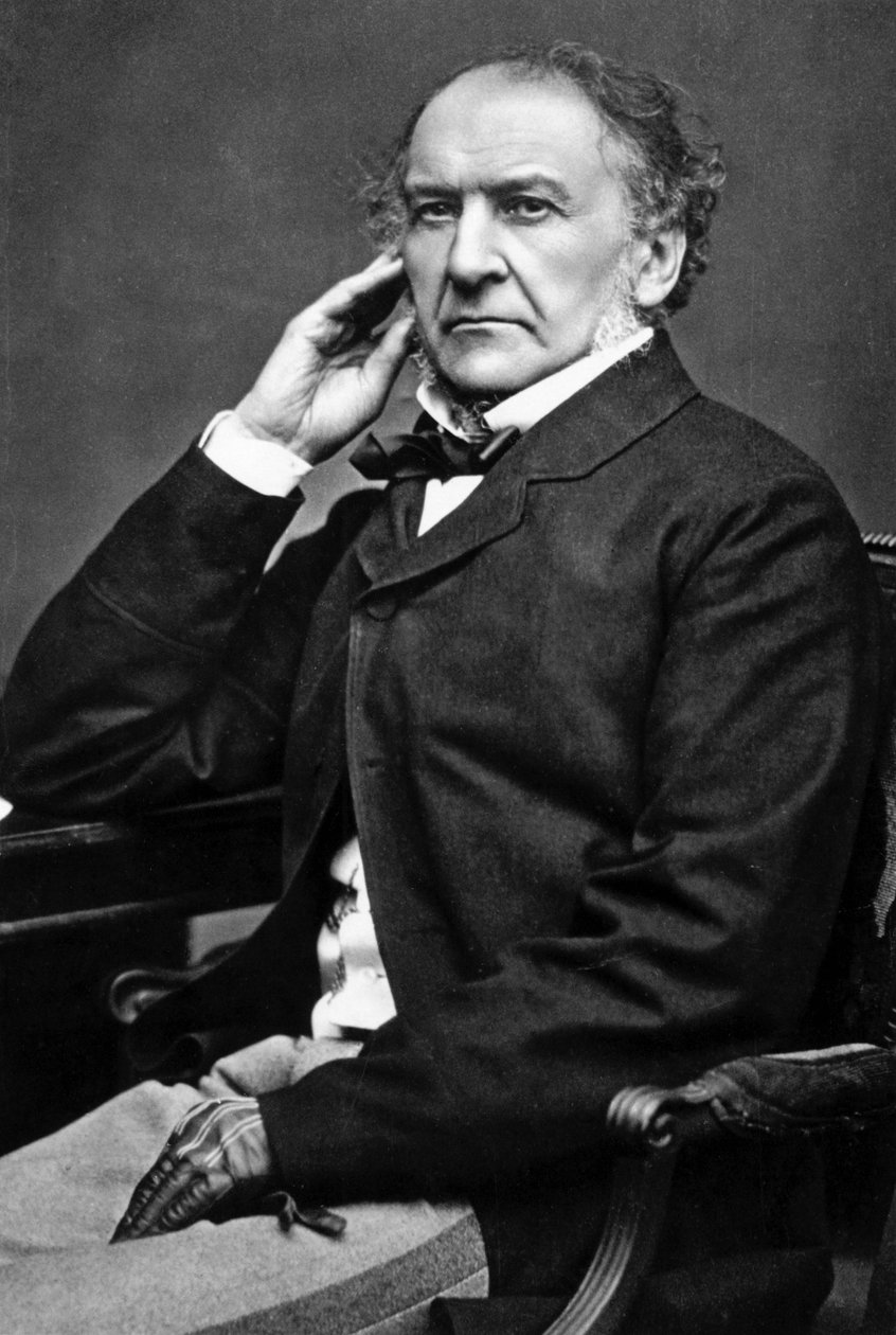 William Ewart Gladstone, brittiläinen liberaalivaltiomies, 1800-luku tekijältä Unbekannt