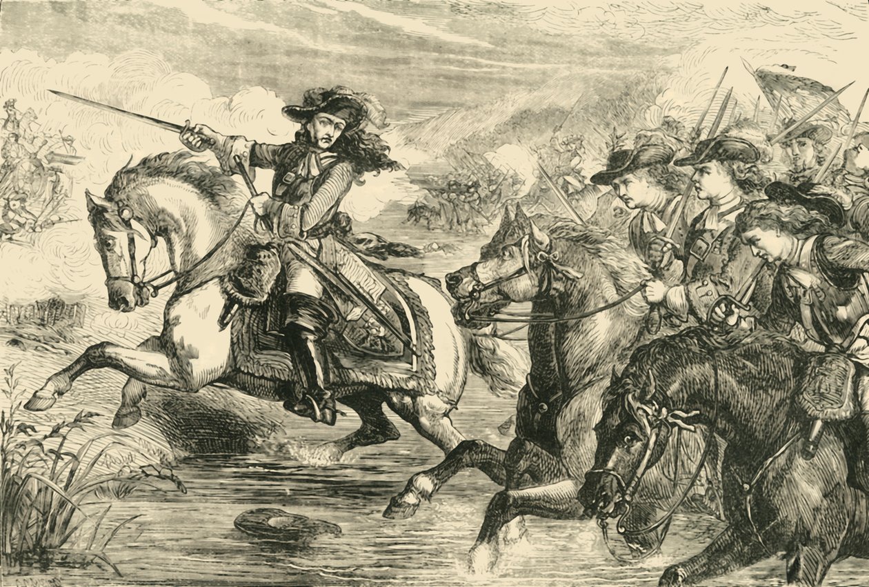 Vilhelm III. Boynen taistelussa, 1690, 1890. tekijältä Unbekannt