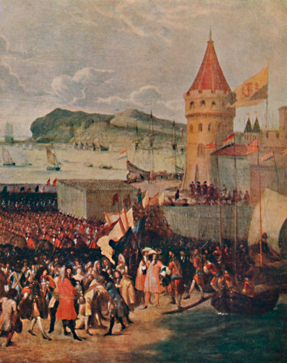 William III laskeutuu Brixhamiin, 1903 tekijältä Unbekannt