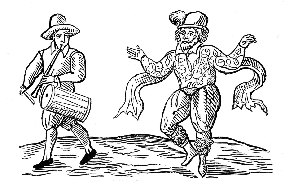 William Kemp tai Kempe, Elizabethan-koomikko, 1600 tekijältä Unbekannt
