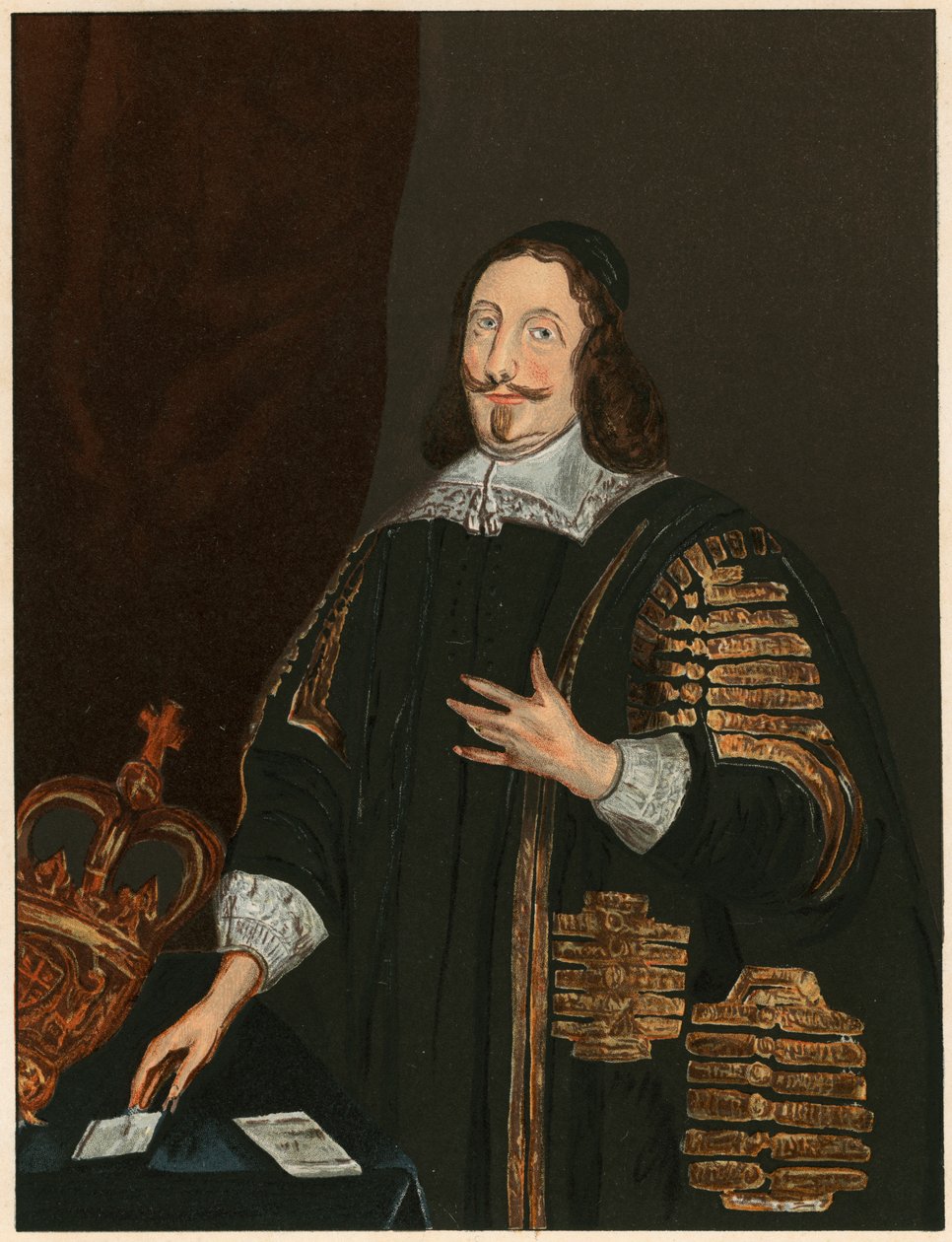 William Lenthall, 1600-luvun Englannin parlamentaarikko ja lakimies, v. 1843 tekijältä Unbekannt