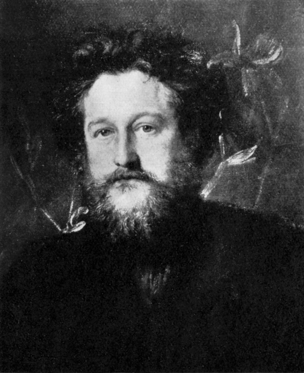 William Morris, englantilainen taiteilija, kirjailija, sosialisti ja aktivisti, 1800-luvun loppu, n. 1920 tekijältä Unbekannt