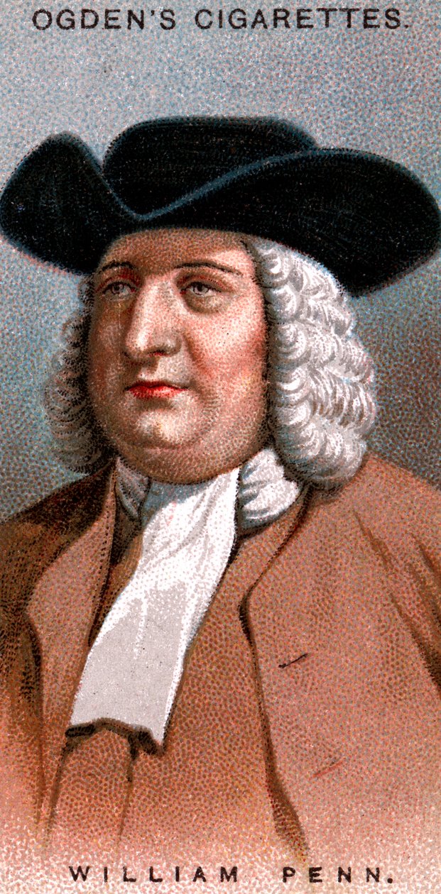 William Penn, Friends of Friends -yhdistyksen englantilainen jäsen, joka tunnetaan myös nimellä Quakers, 1920 tekijältä Unbekannt