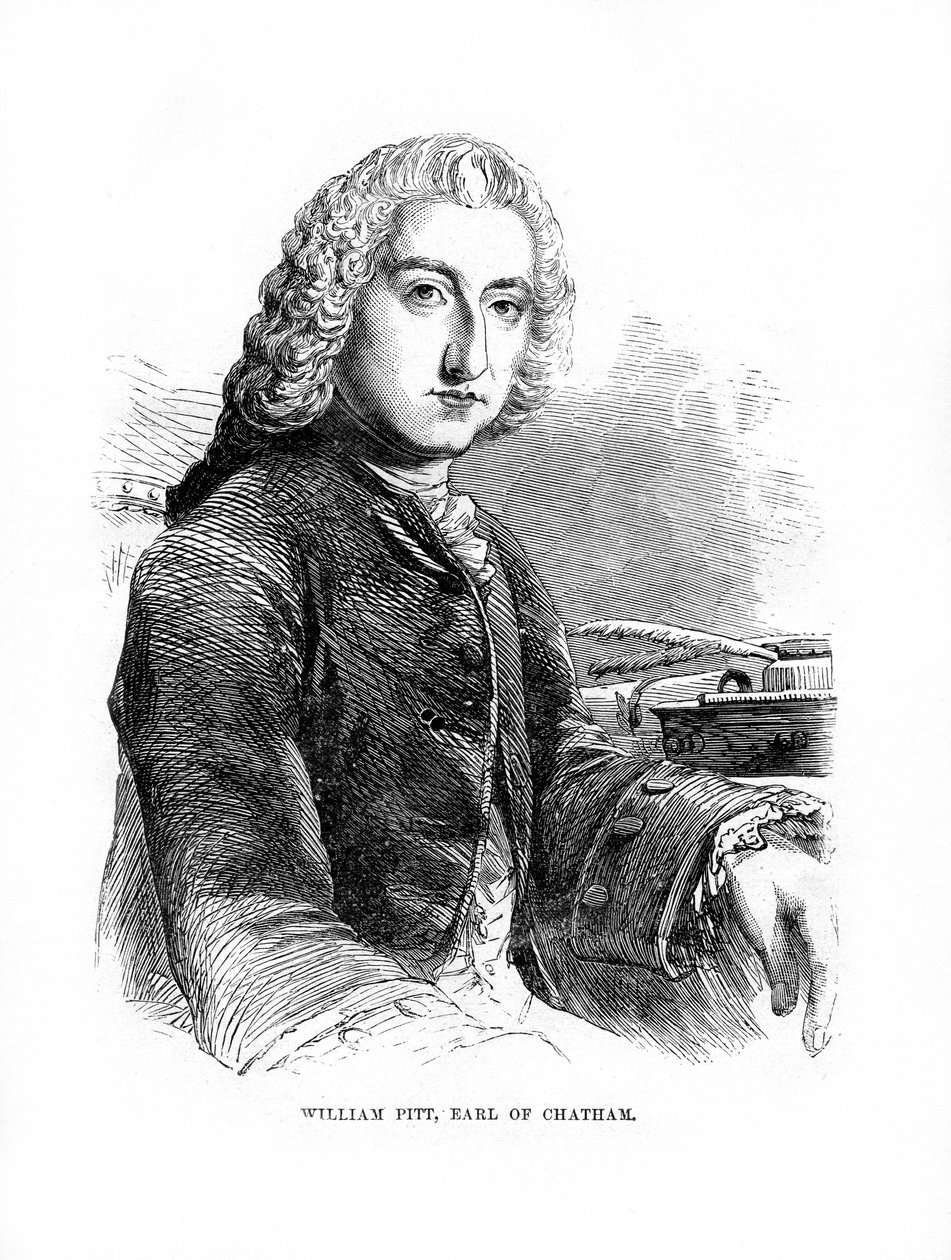 William Pitt, Chathamin ensimmäinen jaarli, brittiläinen Whig-valtiomies, 1872 tekijältä Unbekannt