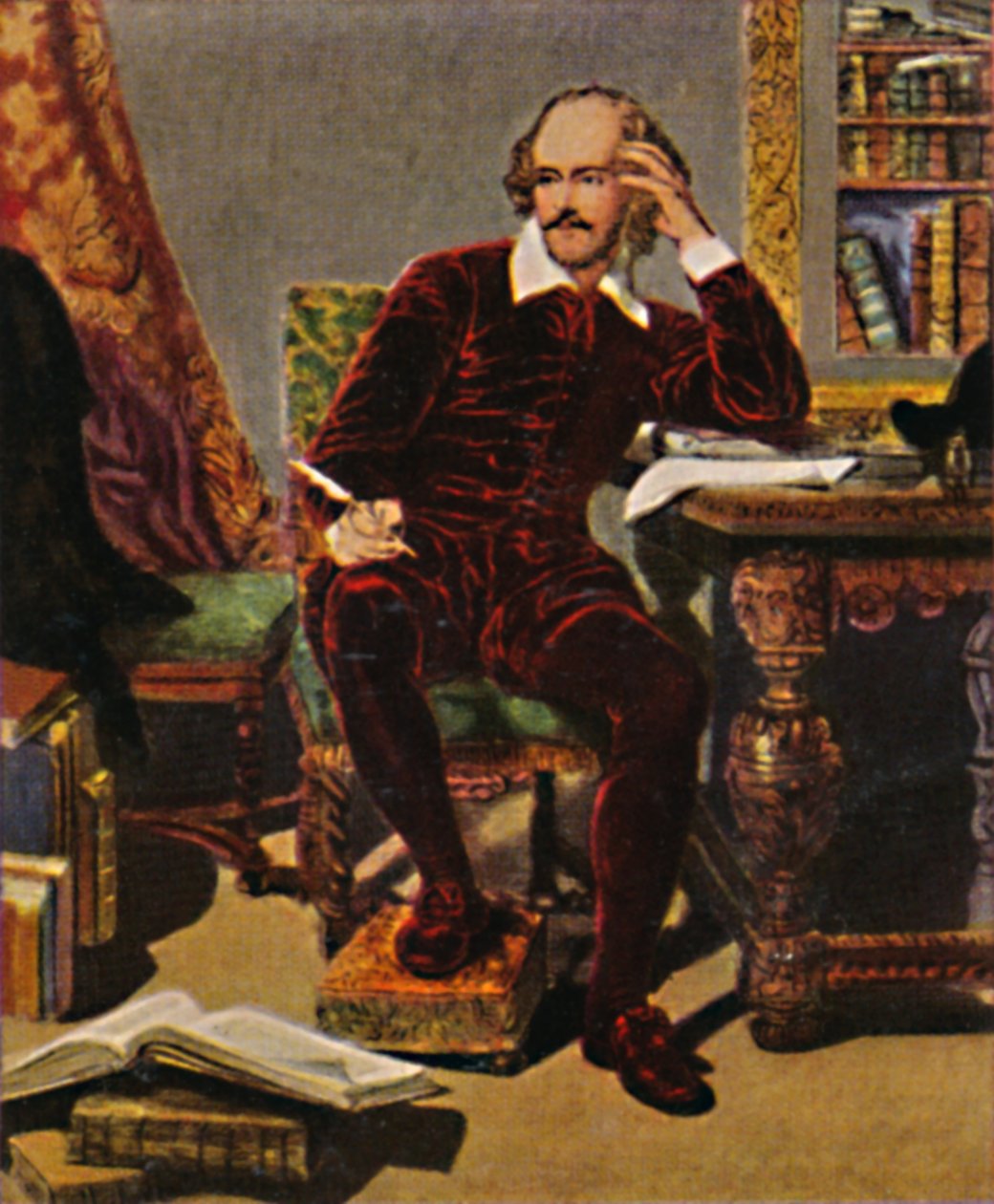 William Shakespeare 1564-1616. - J. Faedin maalaus, 1934. tekijältä Unbekannt