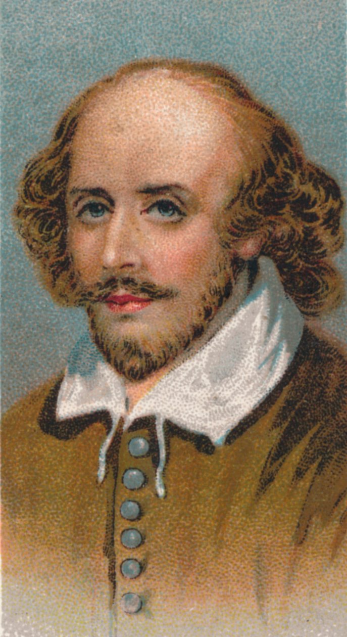 William Shakespeare 1564-1616, englantilainen runoilija ja näytelmäkirjailija, 1924 tekijältä Unbekannt