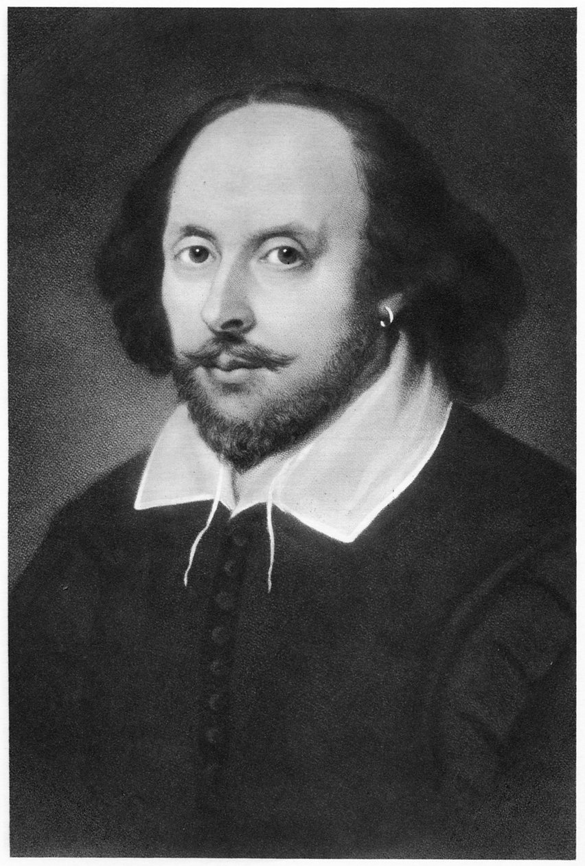 William Shakespeare, englantilainen näytelmäkirjailija, 1800-luku tekijältä Unbekannt