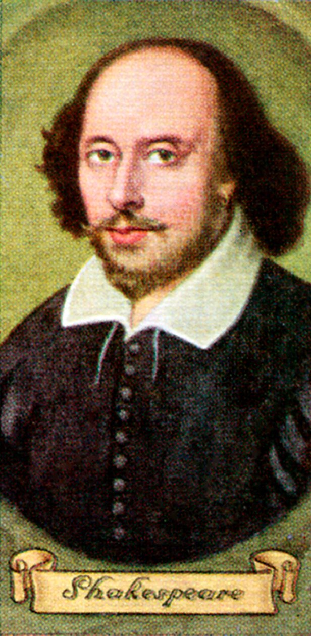 William Shakespeare, otettu savukekorttisarjasta, 1935 tekijältä Unbekannt