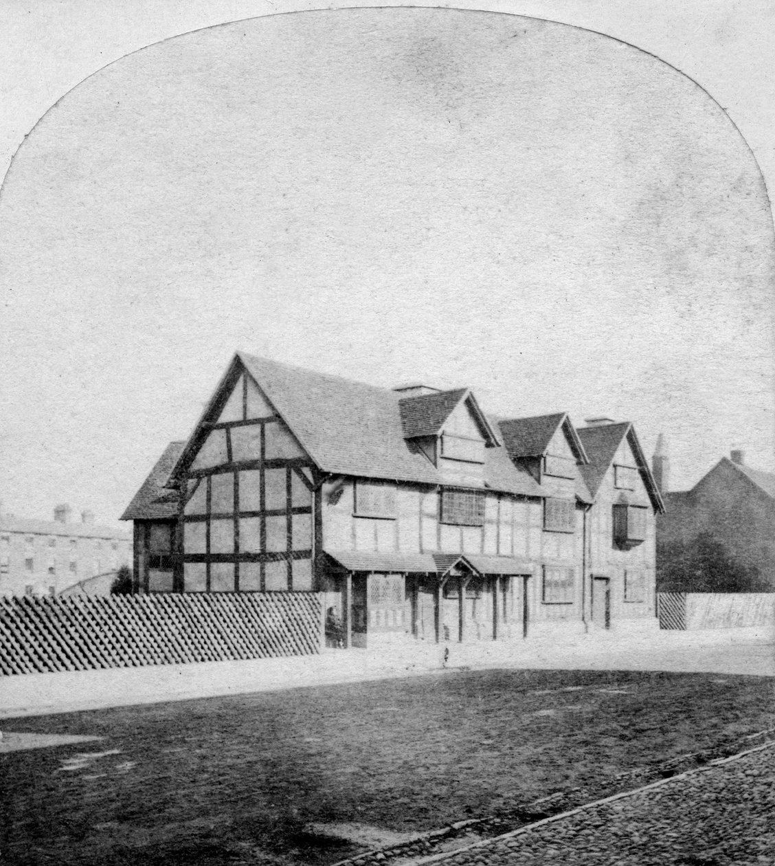 William Shakespearesin talo, Henley Street, Stratford-upon-Avon, Warwickshire, 1800-luvun loppu tekijältä Unbekannt