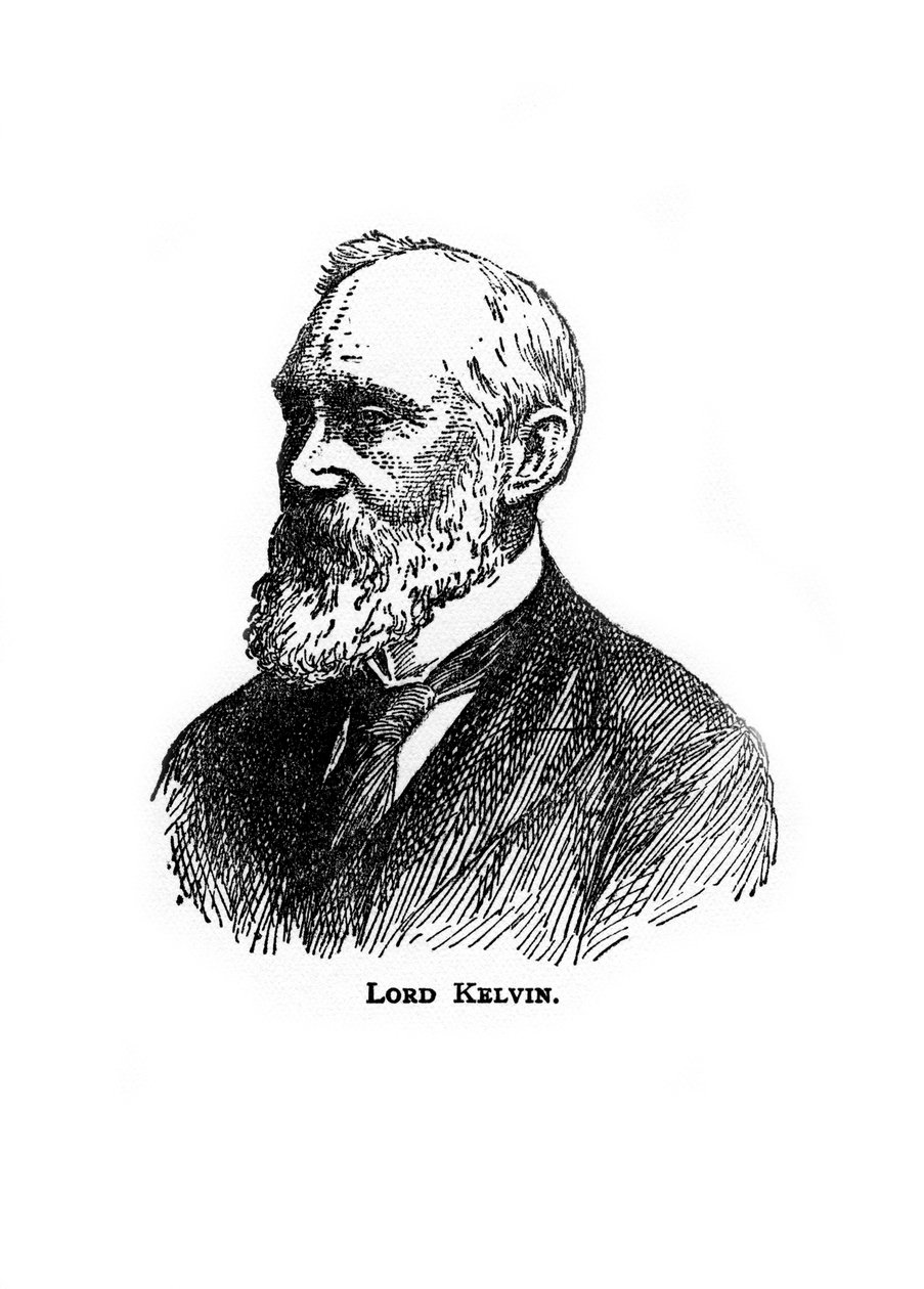 William Thomson, Lord Kelvin, irlantilais-skotlantilainen matemaatikko, fyysikko ja insinööri, 1900-luku tekijältä Unbekannt