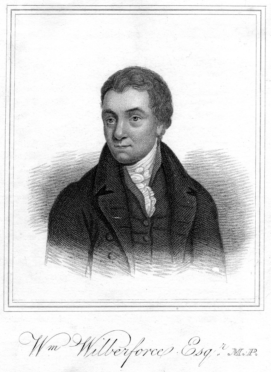 William Wilberforce, filantrooppi, evankelinen kristitty ja orjuuden vastainen kampanja, 1821 tekijältä Unbekannt
