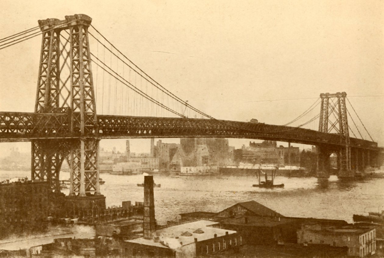 Williamsburg Suspension Bridge, New York, 1930. tekijältä Unbekannt