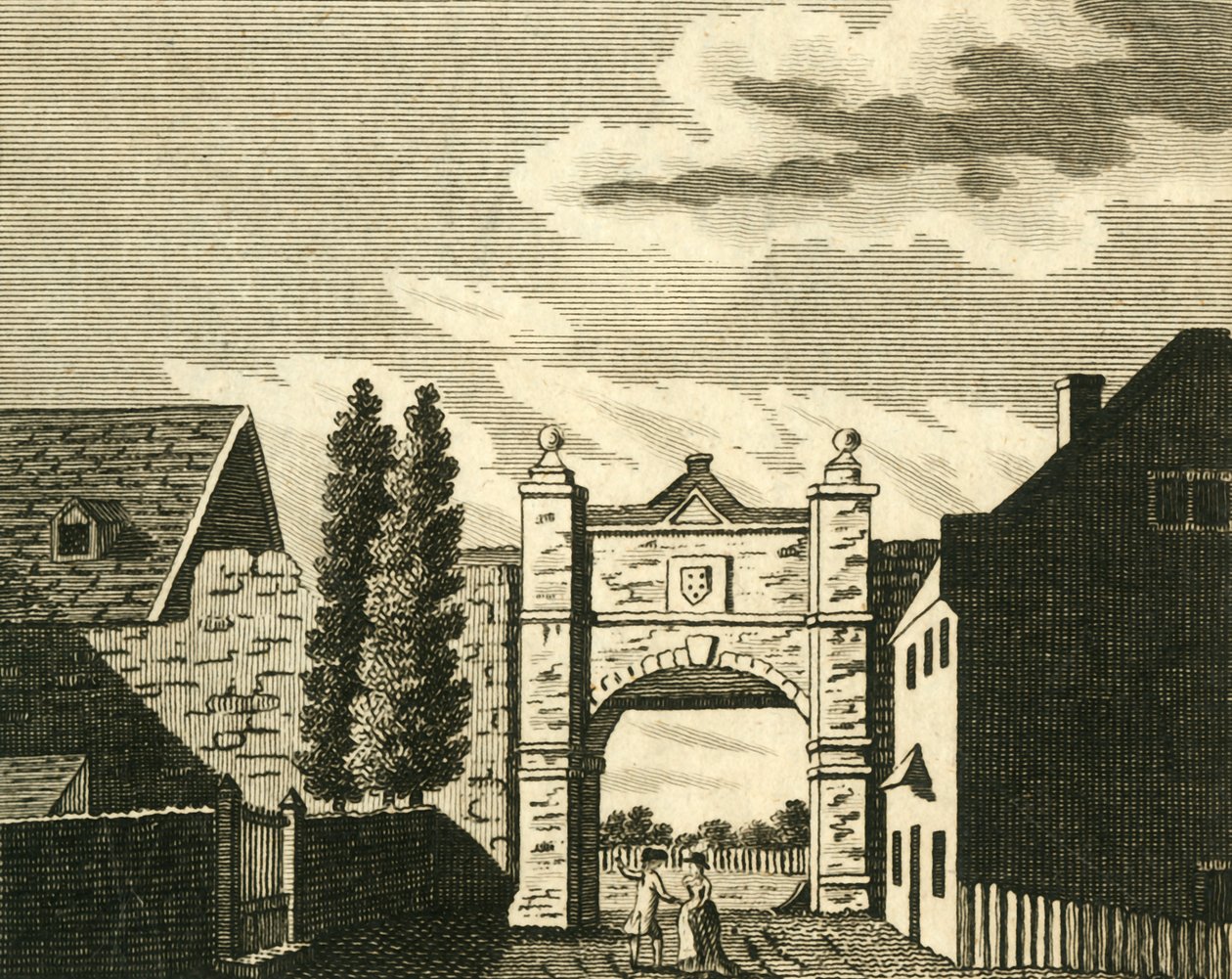 Wincheap Gate, Canterbury, c1786. tekijältä Unbekannt