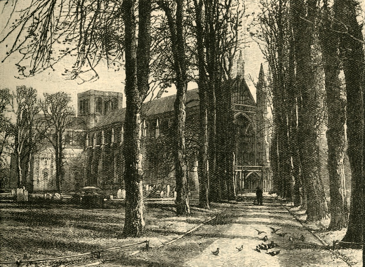 Winchesterin katedraali, luoteesta, 1898. tekijältä Unbekannt
