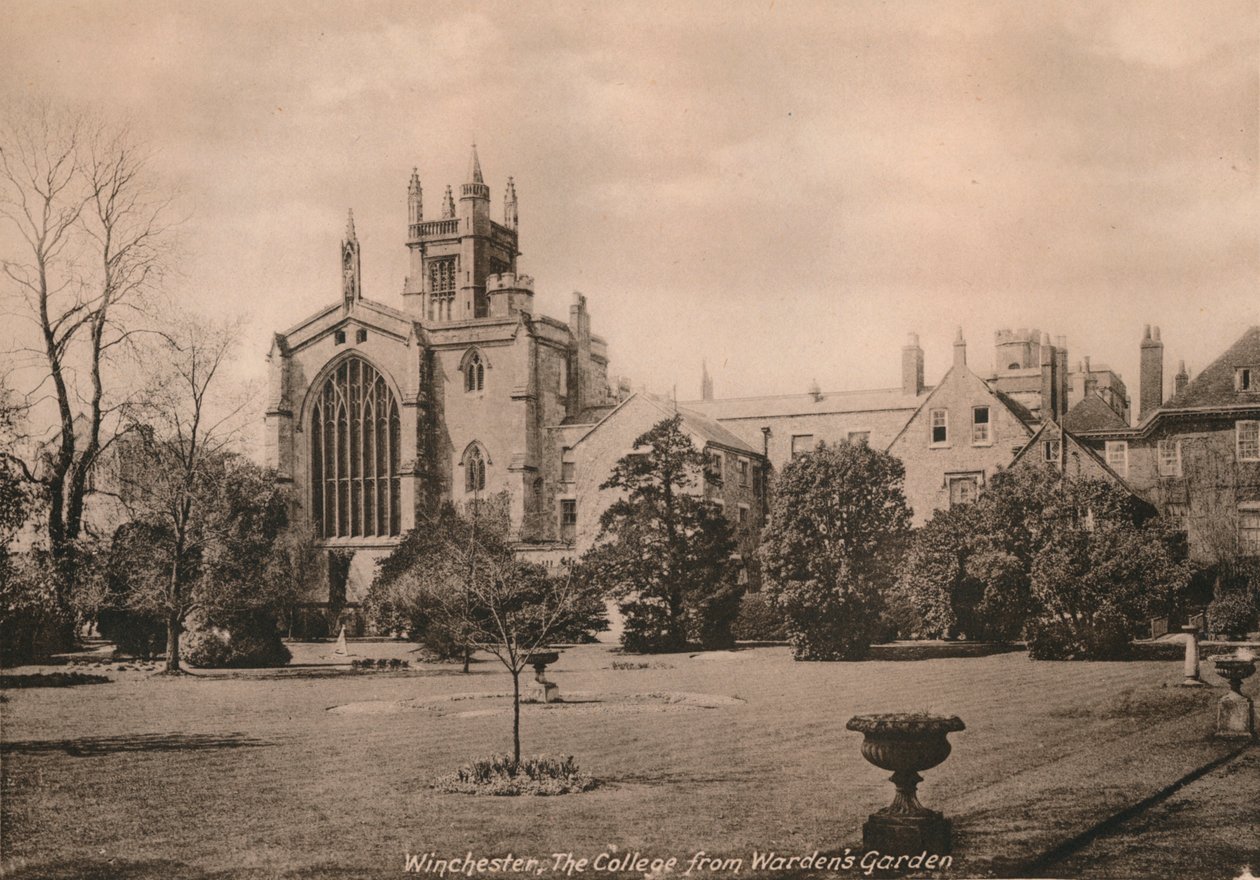 Winchester College Wardens Gardenista, Hampshire, 1900-luvun alku. tekijältä Unbekannt