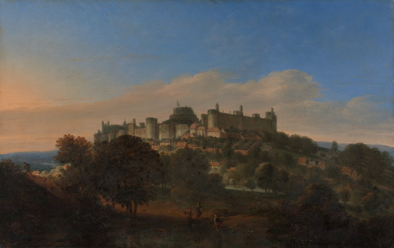 Windsorin linna etelästä, vuoden 1681 jälkeen. tekijältä Unbekannt