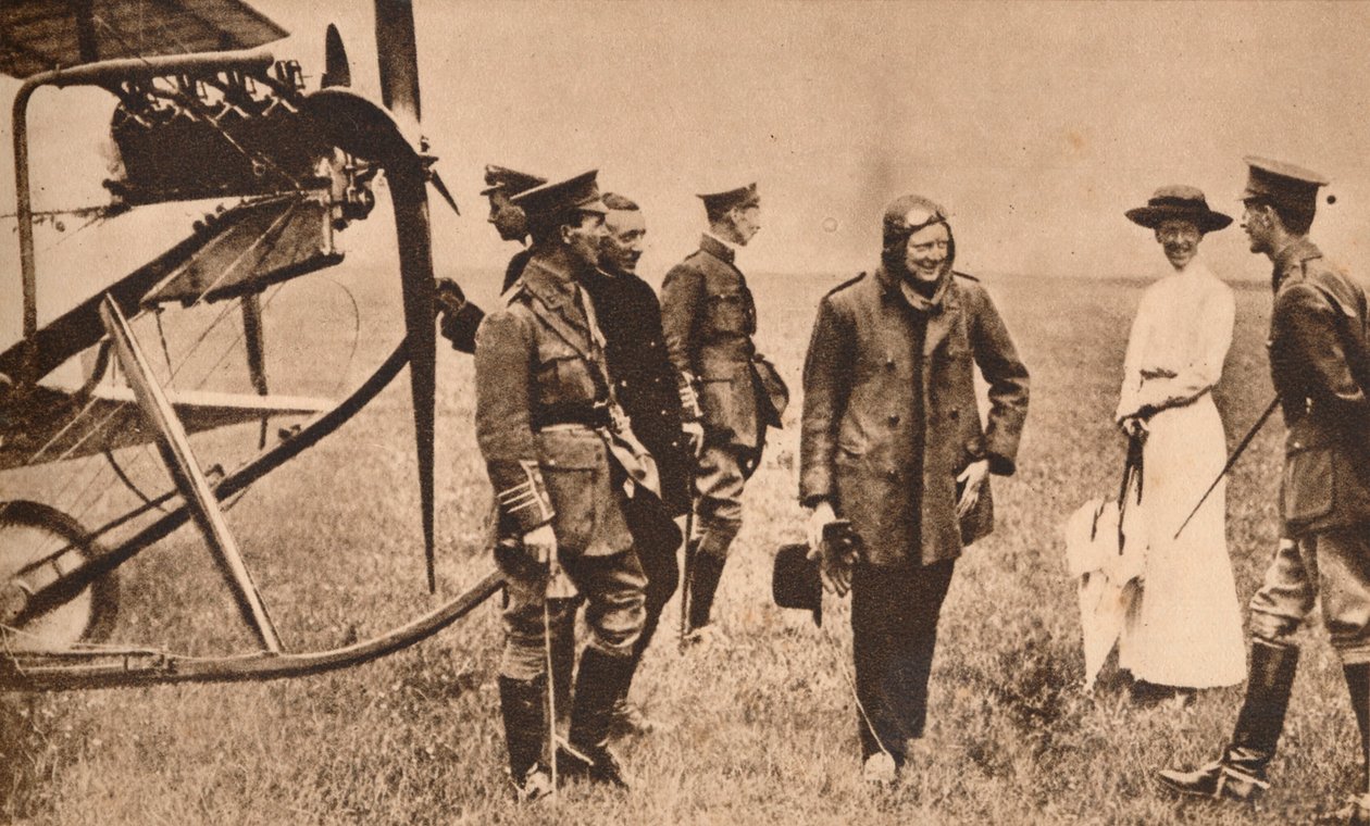 Winston Churchill lentomatkan jälkeen, c1914 1935 tekijältä Unbekannt