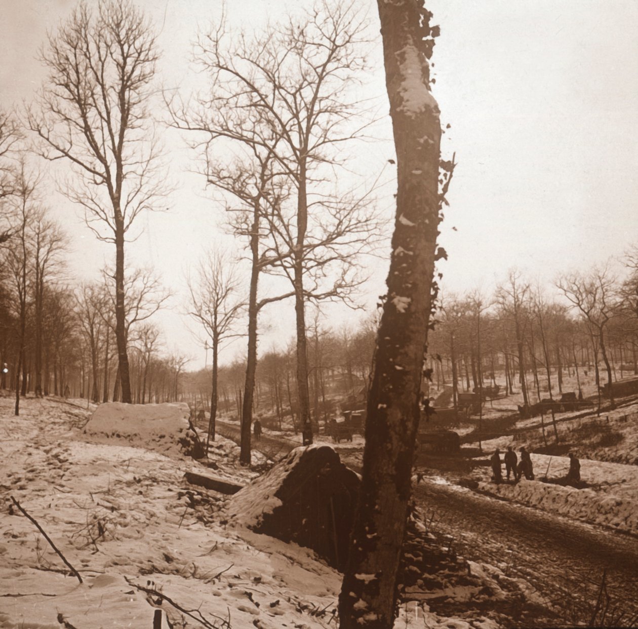 Winter, Genicourt, Pohjois-Ranska, c1914-c1918 tekijältä Unbekannt