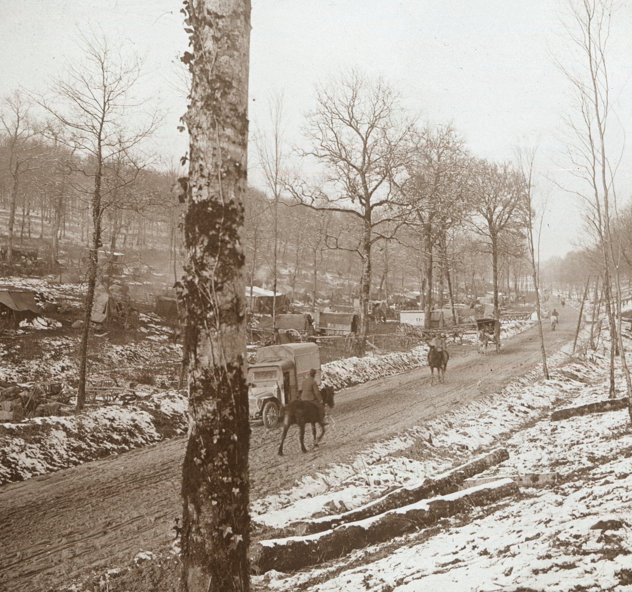 Winter, Genicourt, Pohjois-Ranska, c1914-c1918 tekijältä Unbekannt